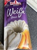 Weiße Glasur
