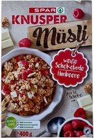 Knuspermüsli weiße Schokolade & Himbeere