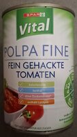 Fein gehackte Tomate