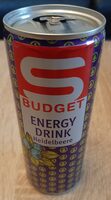 SBudget energy drink Heidelbeere
