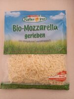 Bio-Mozzarella gerieben Käse