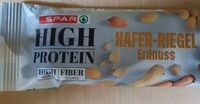 High protein spar hafer-riegel