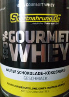 100% Gourmet Whey Weisse Schokolade-Kokosnuss Geschmack
