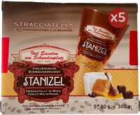 Stacciatella mit Schokokuchen à la Bownie