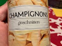 Champignons geschnitten