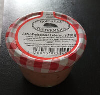 Apfel-Preiselbeer Leberwurst