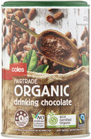 Fairtrade organic drinking chocolate