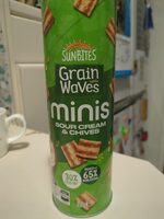 Grain Waves Minis Sour Cream & Chives Flavoured Wholegrain Chips