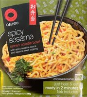 Spicy sesame ramen noodle bowl