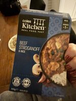Coles Kitchen Beef Stroganoff And Rice 350g