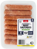 Beef Sausages Garlic & Herb