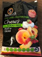 Fruit & Cream Sugar Free Chews 70G