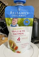 Organic apple and fig oatmeal