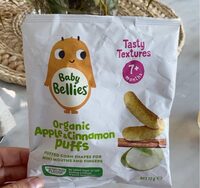 Organic apple and cinnamon puff