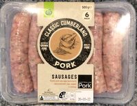 Classic cmberland pork sausages