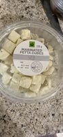 Marinated feta cubes