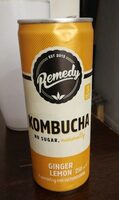 Organic Kombucha ginger lemon