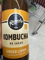 Kombucha no sugar -ginger lemon
