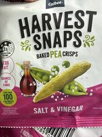 Harvest Snaps Baked Pea Crisps Salt & Vinegar