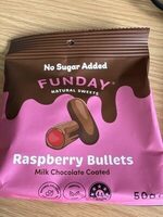 Raspberry Bullets Milk Chocolate Coated