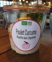 Poulet Curcuma risotto aux legumes
