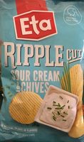 Eta Spuds Ripple Cut Potato Chips Sour Cream & Chives