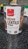 Brown lentils in brine