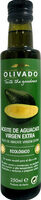 Aceite de aguacate virgen extra ecológico