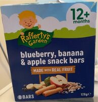 Blueberry, Banana & apple snack bars