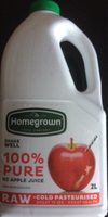 100% pure NZ apple juice