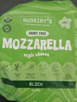 Dairy free mozzarella style cheese
