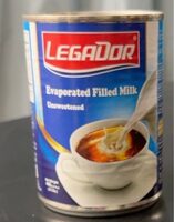 Evaporated unsweetened filled milk