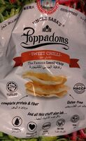 Chips de lentille pippadoms sweet chili