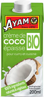 Crème de Coco épaisse Bio
