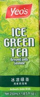 Ice Green Tea Brewed with Jasmine