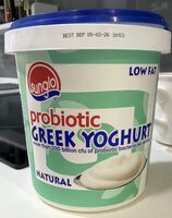 Sunglo Natural Low Fat Probiotic Greek Yoghurt
