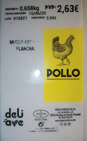 Muslo abierto plancha