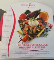 Petits légumes sauce provençale et riz