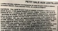 Petit salé aux lentilles