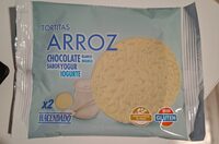 Tortitas arroz chocolate blanco sabor yogur