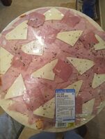 Pizza grande jamón y queso