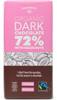 Chocolat Noir 72% & Noisettes Équitable Bio